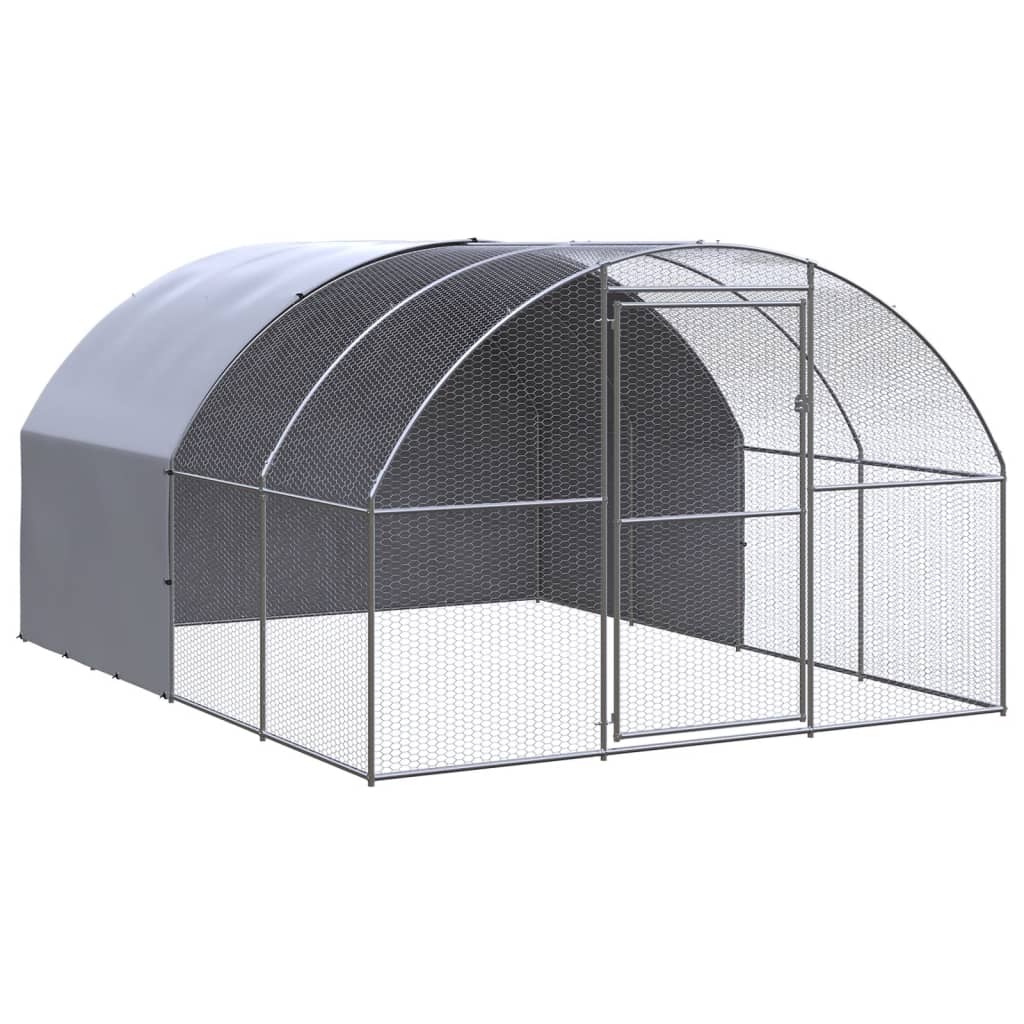 Kippenren 3x4x2 m gegalvaniseerd staal is nu te koop bij PeponiXL, paradijselijk wonen!