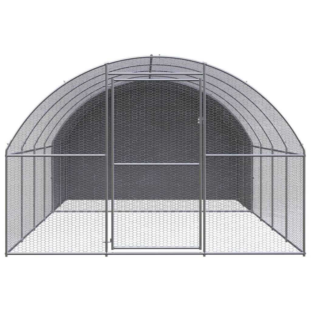 Kippenren 3x4x2 m gegalvaniseerd staal is nu te koop bij PeponiXL, paradijselijk wonen!