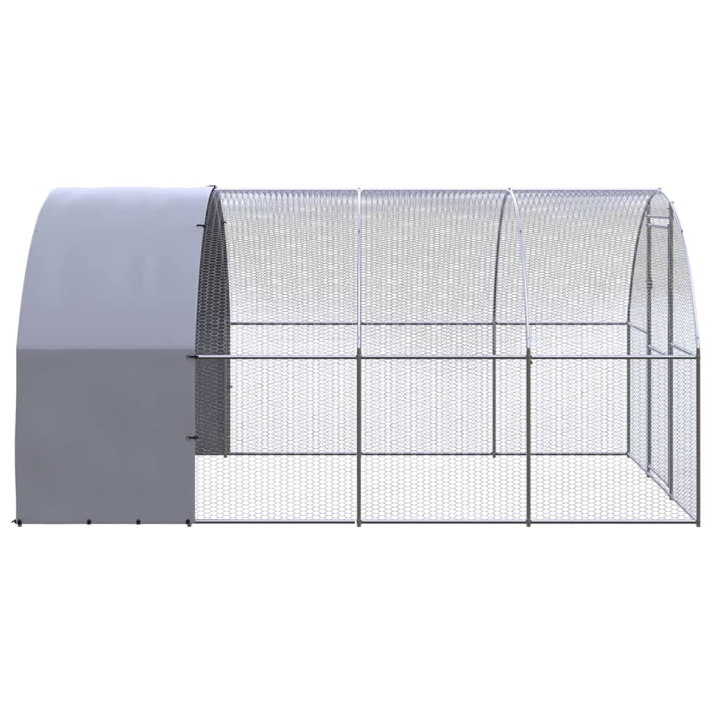 Kippenren 3x4x2 m gegalvaniseerd staal is nu te koop bij PeponiXL, paradijselijk wonen!