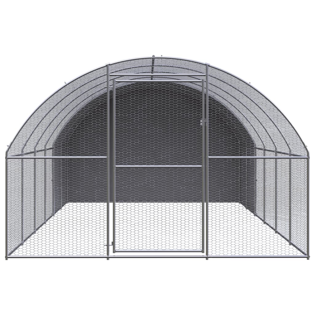 Kippenren 3x6x2 m gegalvaniseerd staal is nu te koop bij PeponiXL, paradijselijk wonen!