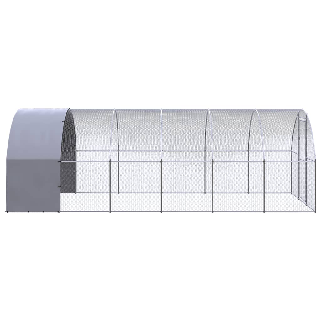 Kippenren 3x6x2 m gegalvaniseerd staal is nu te koop bij PeponiXL, paradijselijk wonen!