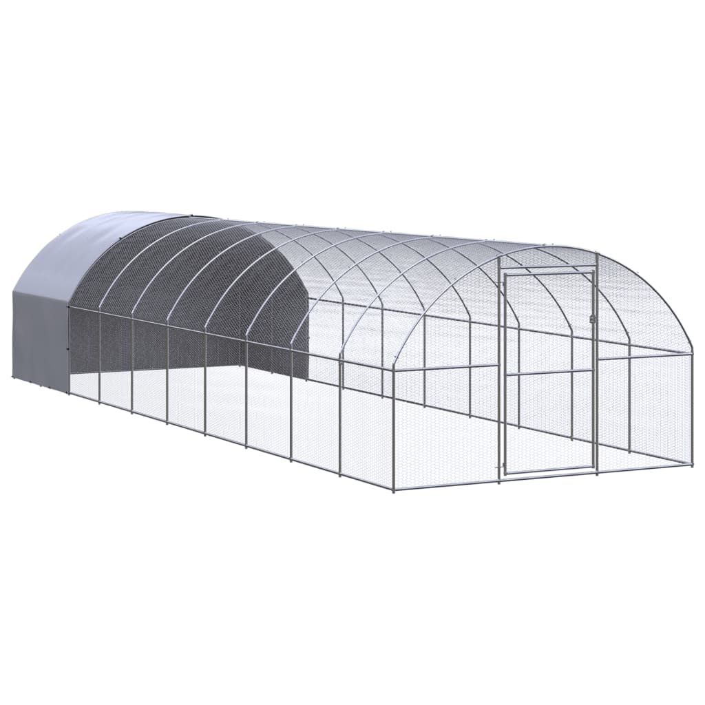 Kippenren 3x10x2 m gegalvaniseerd staal is nu te koop bij PeponiXL, paradijselijk wonen!