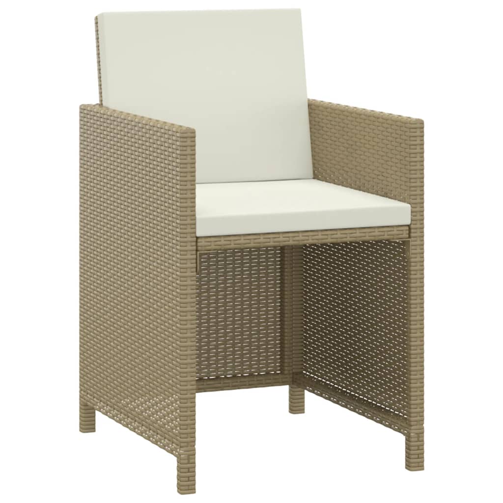 3-delige Tuinset met kussens poly rattan beige is nu te koop bij PeponiXL, paradijselijk wonen!