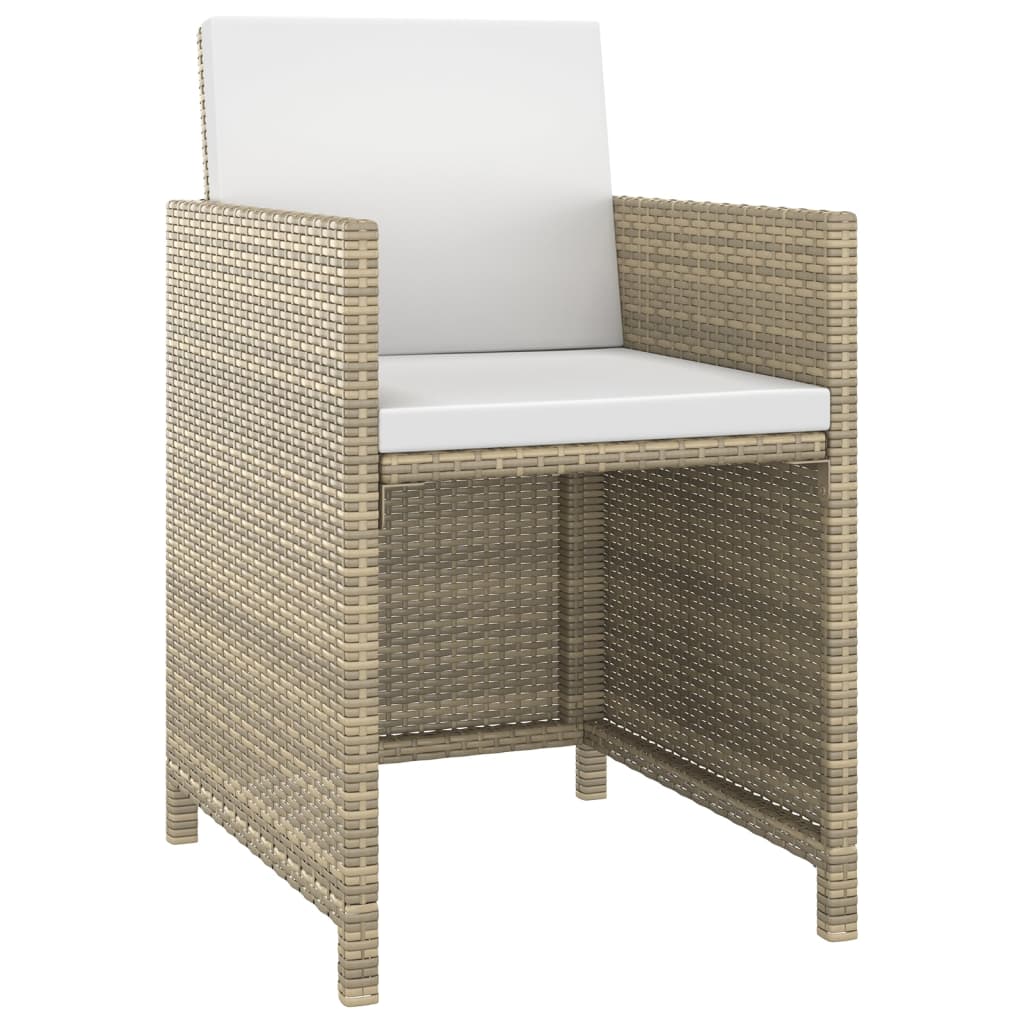 5-delige Tuinset met kussens poly rattan beige is nu te koop bij PeponiXL, paradijselijk wonen!