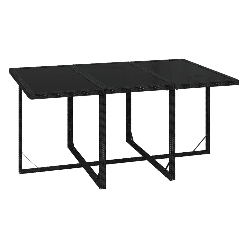 7-delige Tuinset met kussens poly rattan zwart is nu te koop bij PeponiXL, paradijselijk wonen!