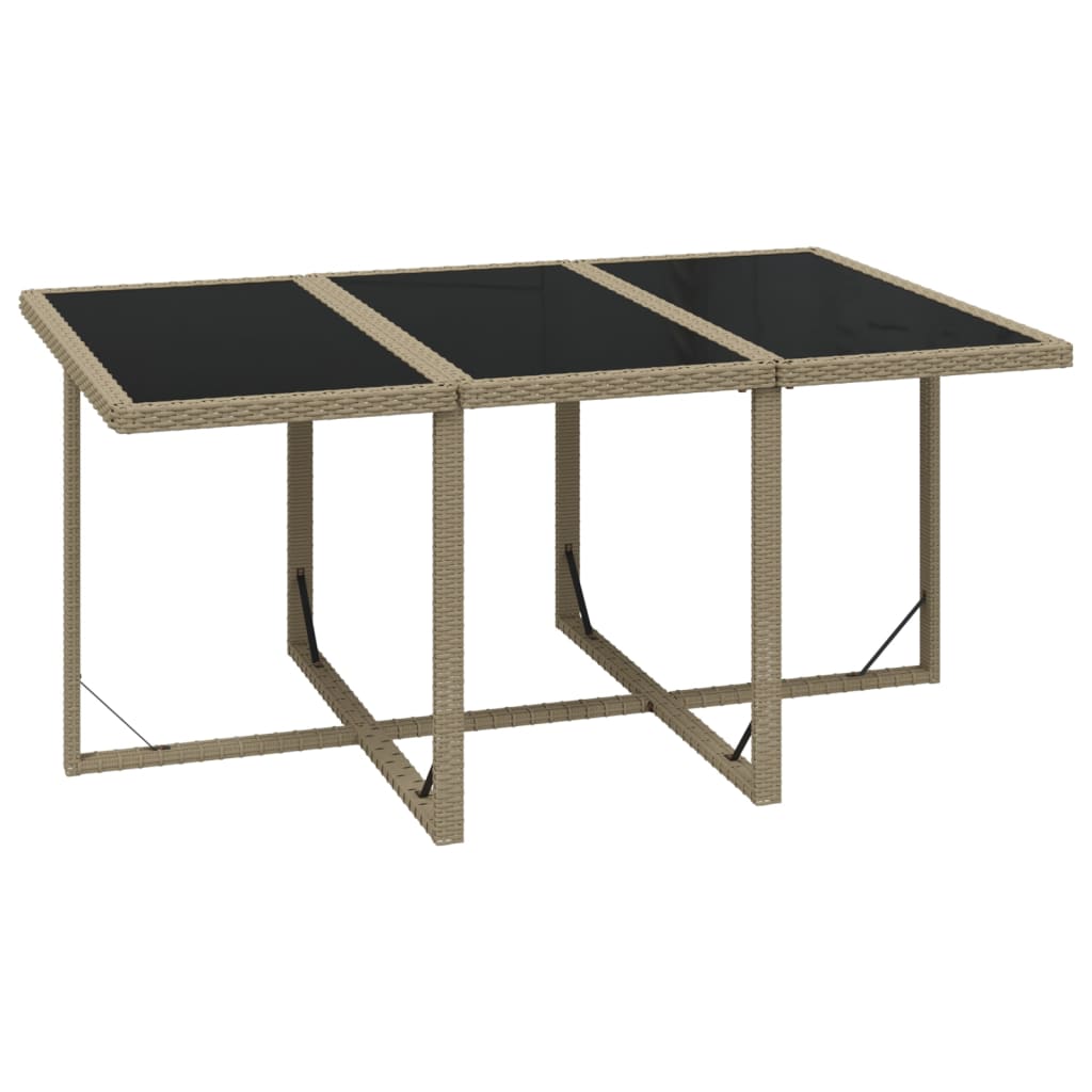 7-delige Tuinset met kussens poly rattan beige is nu te koop bij PeponiXL, paradijselijk wonen!