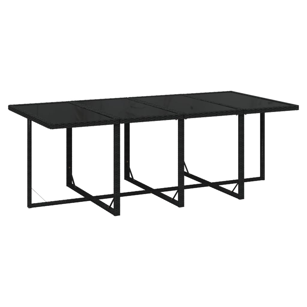 9-delige Tuinset met kussens poly rattan zwart is nu te koop bij PeponiXL, paradijselijk wonen!