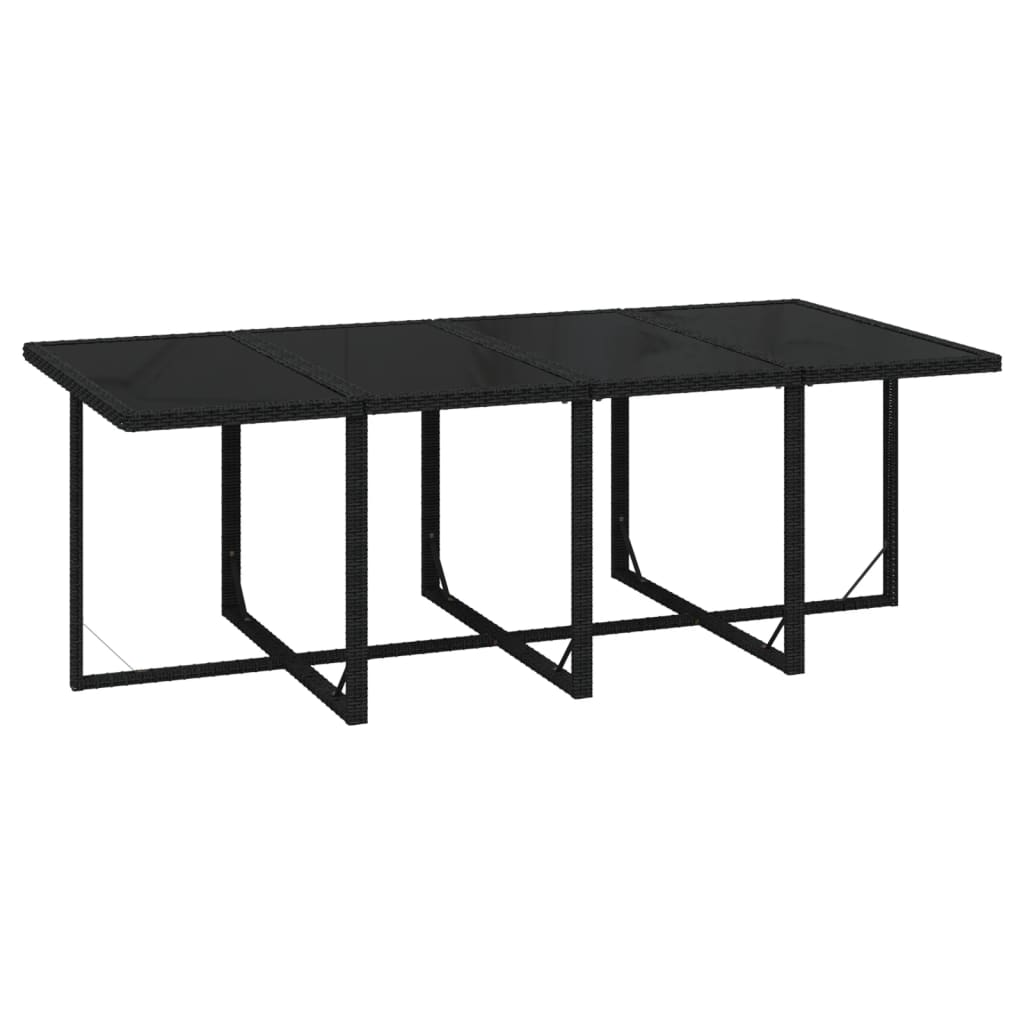 9-delige Tuinset met kussens poly rattan zwart is nu te koop bij PeponiXL, paradijselijk wonen!