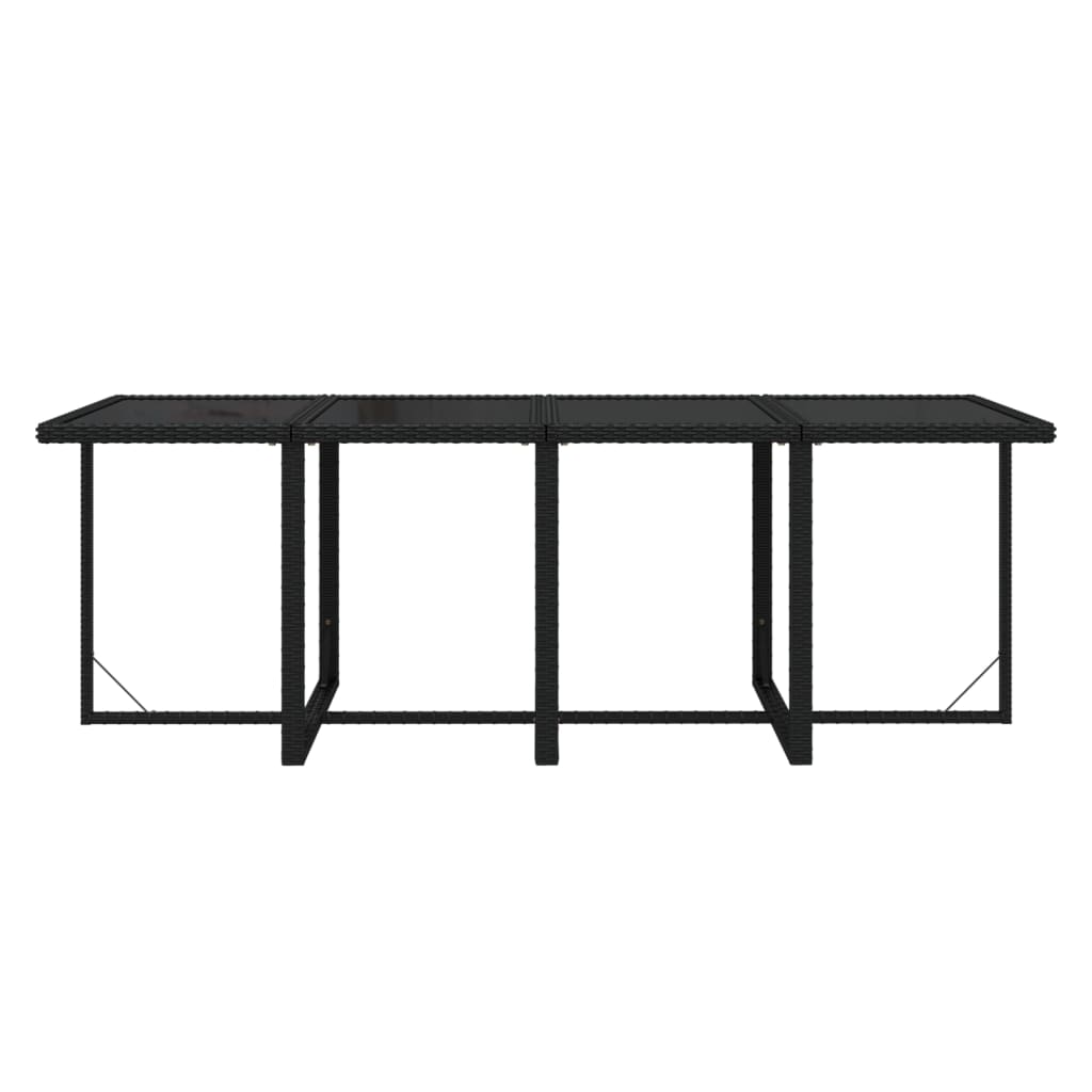 9-delige Tuinset met kussens poly rattan zwart is nu te koop bij PeponiXL, paradijselijk wonen!