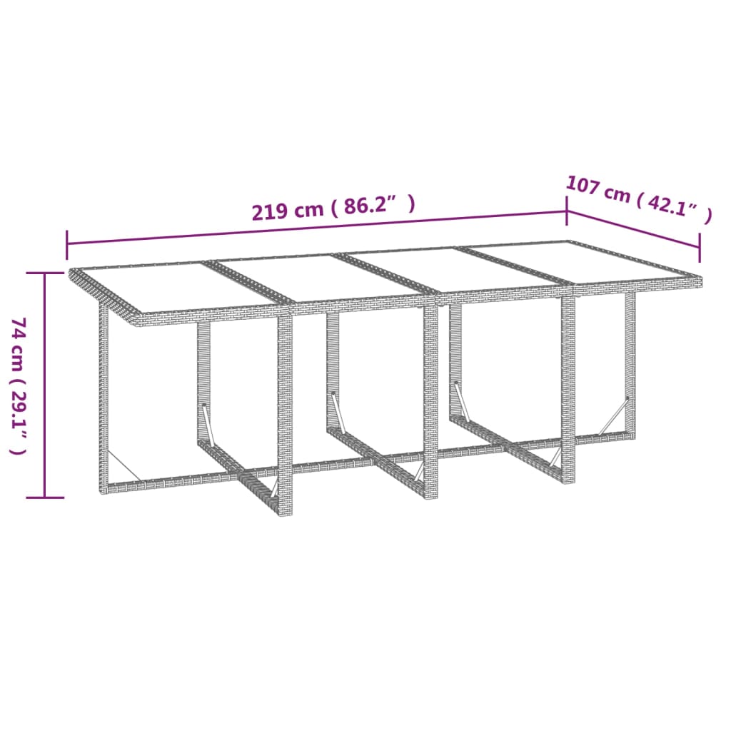 9-delige Tuinset met kussens poly rattan zwart is nu te koop bij PeponiXL, paradijselijk wonen!