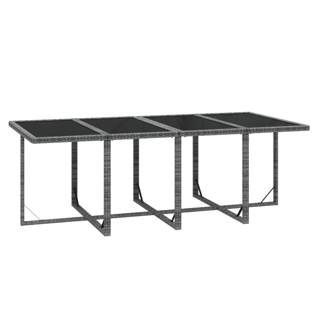 9-delige Tuinset met kussens poly rattan grijs is nu te koop bij PeponiXL, paradijselijk wonen!