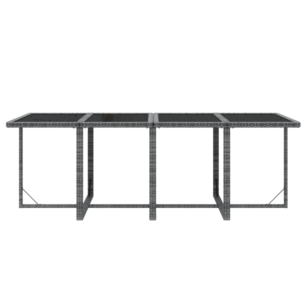 9-delige Tuinset met kussens poly rattan grijs is nu te koop bij PeponiXL, paradijselijk wonen!