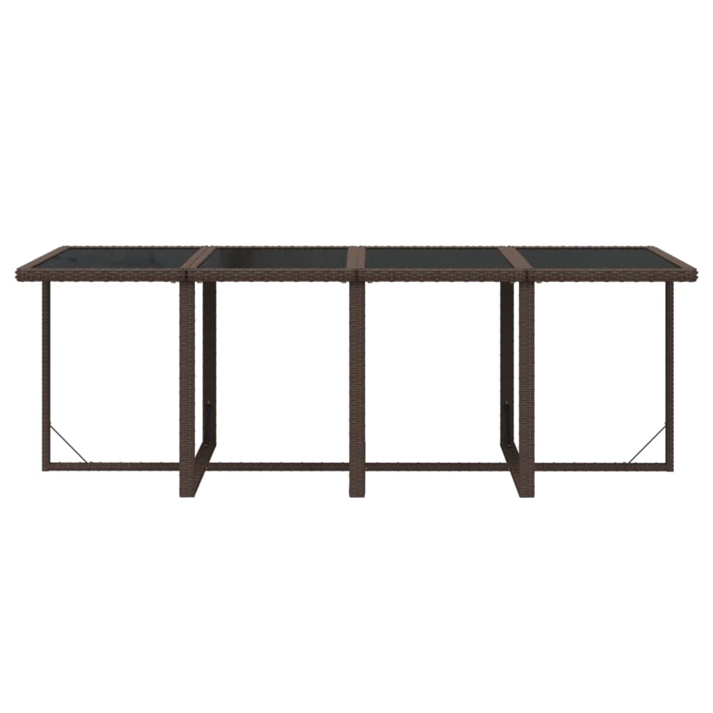 9-delige Tuinset met kussens poly rattan bruin is nu te koop bij PeponiXL, paradijselijk wonen!