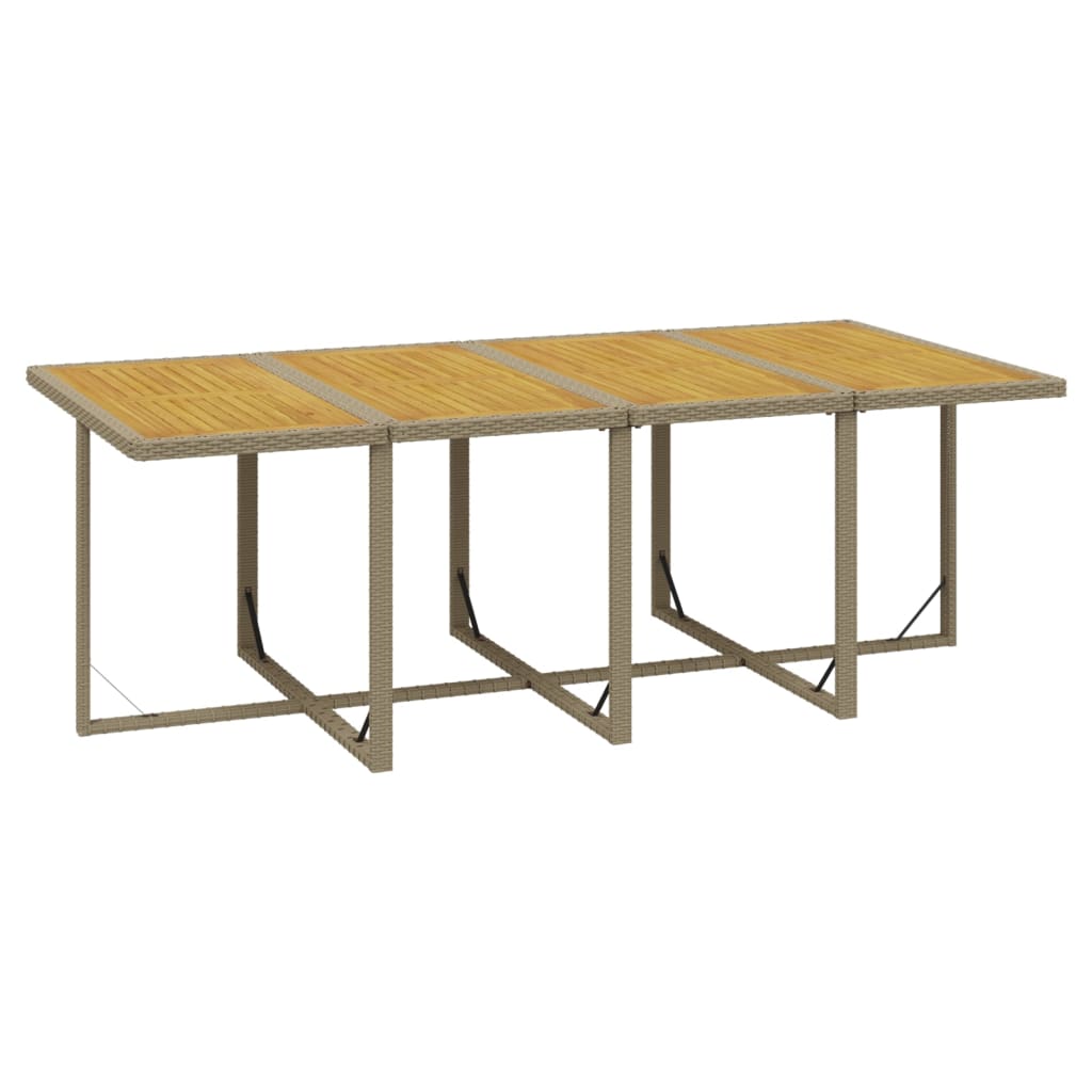 9-delige Tuinset met kussens poly rattan beige is nu te koop bij PeponiXL, paradijselijk wonen!