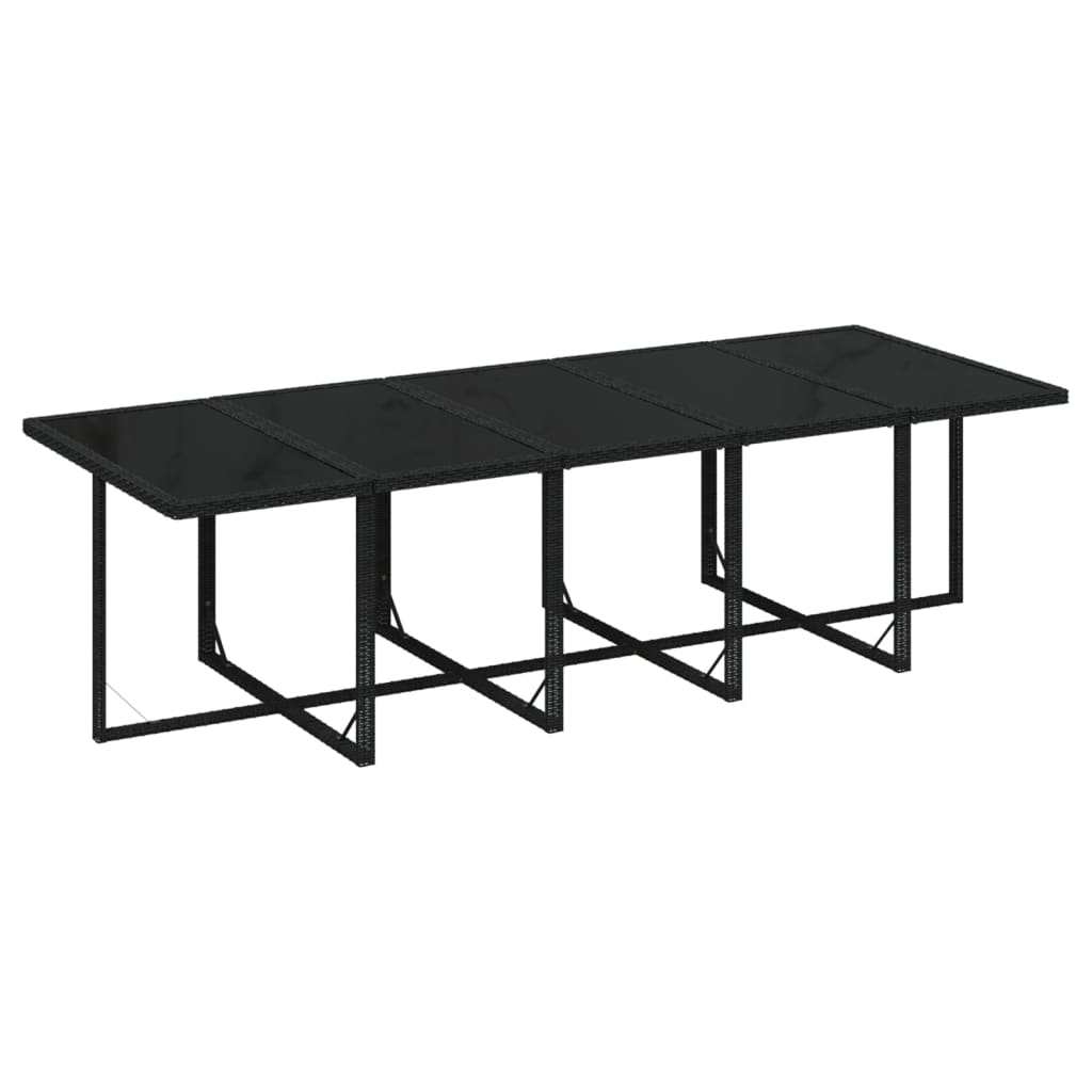 15-delige Tuinset met kussens poly rattan zwart is nu te koop bij PeponiXL, paradijselijk wonen!