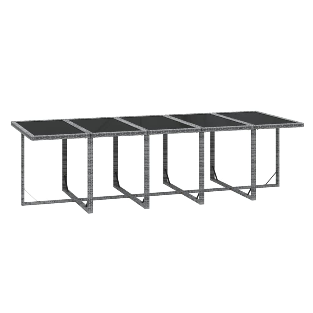 15-delige Tuinset met kussens poly rattan grijs is nu te koop bij PeponiXL, paradijselijk wonen!