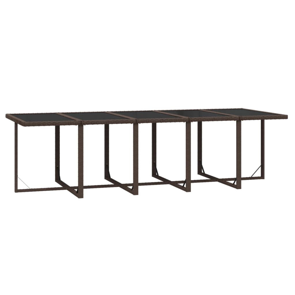 11-delige Tuinset met kussens poly rattan bruin is nu te koop bij PeponiXL, paradijselijk wonen!