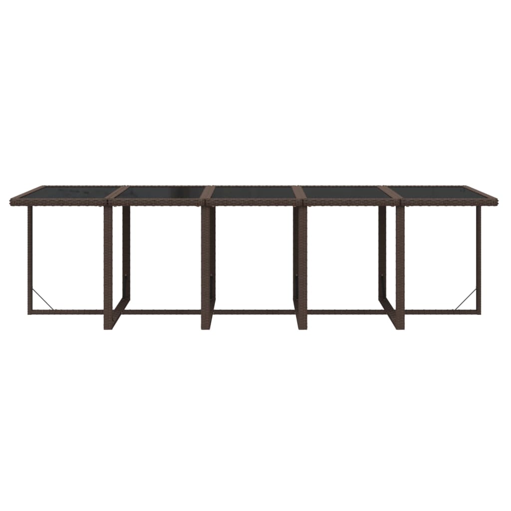 11-delige Tuinset met kussens poly rattan bruin is nu te koop bij PeponiXL, paradijselijk wonen!