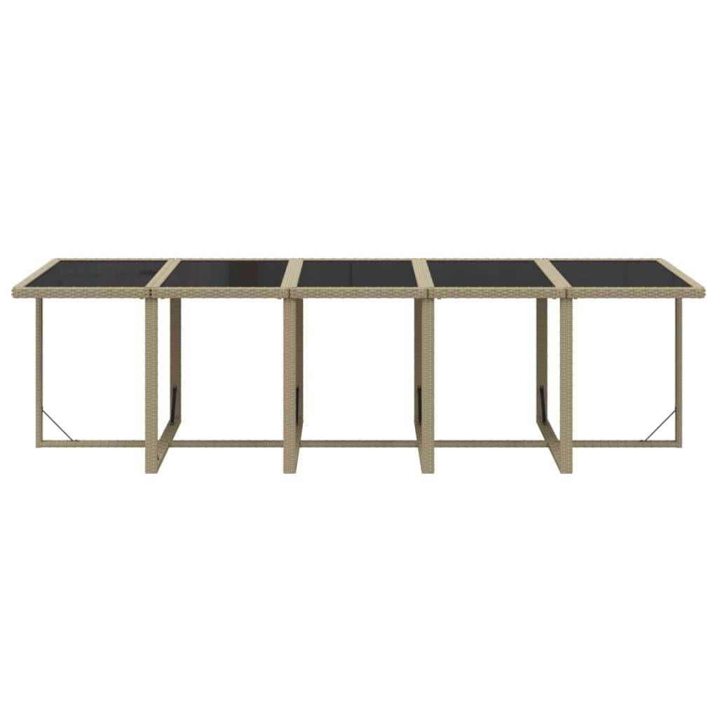 11-delige Tuinset met kussens poly rattan beige is nu te koop bij PeponiXL, paradijselijk wonen!