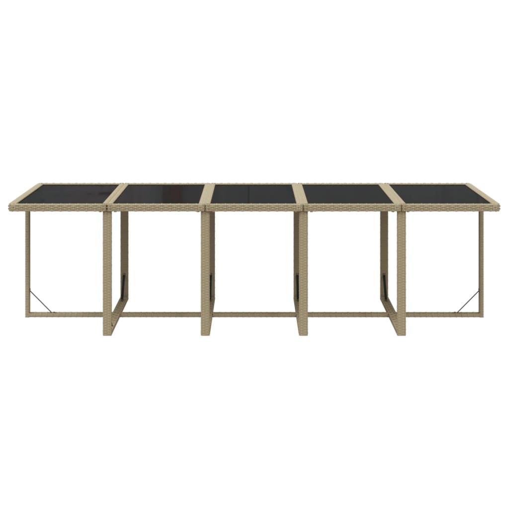 15-delige Tuinset met kussens poly rattan beige is nu te koop bij PeponiXL, paradijselijk wonen!