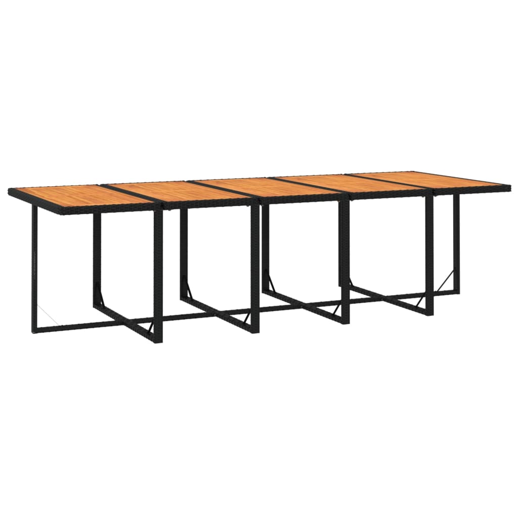 11-delige Tuinset met kussens poly rattan zwart is nu te koop bij PeponiXL, paradijselijk wonen!