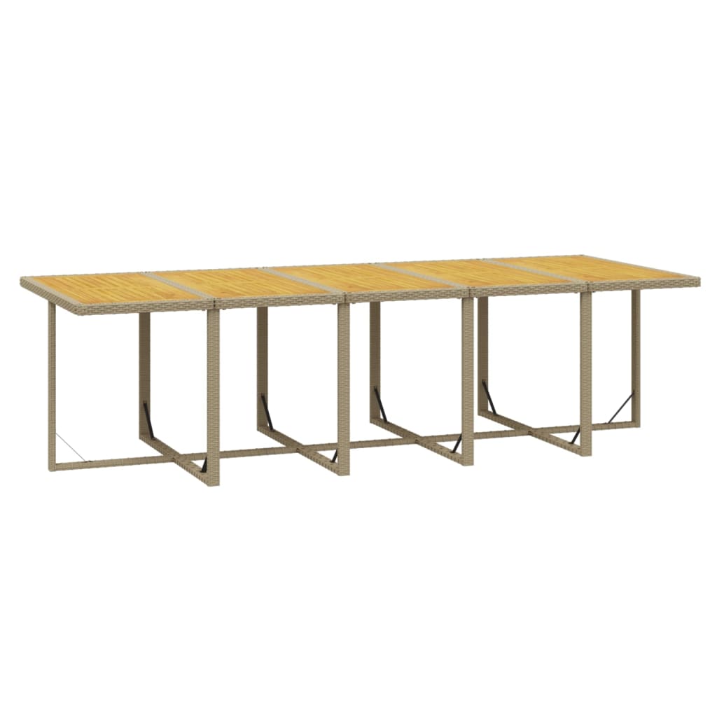 15-delige Tuinset met kussens poly rattan beige is nu te koop bij PeponiXL, paradijselijk wonen!