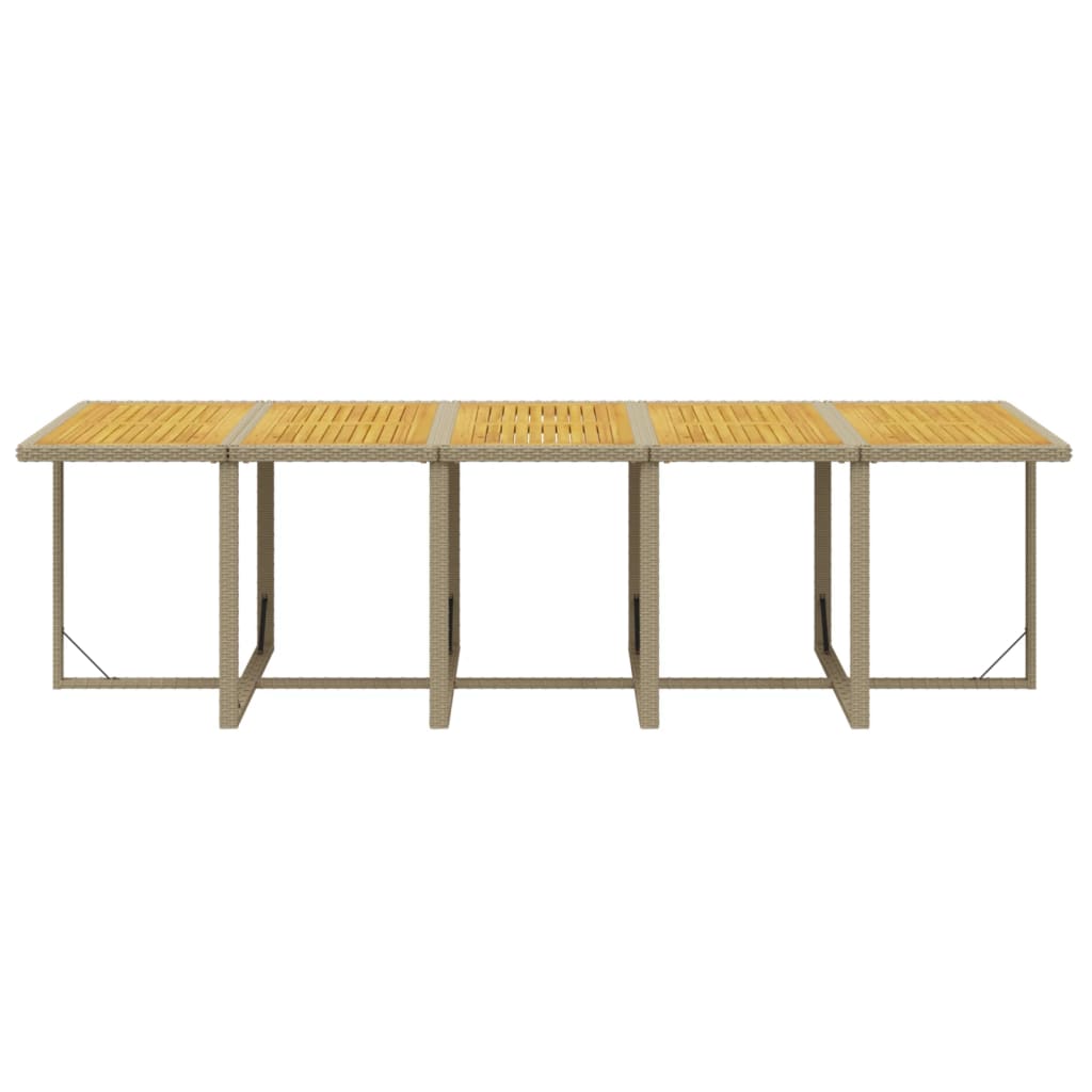 15-delige Tuinset met kussens poly rattan beige is nu te koop bij PeponiXL, paradijselijk wonen!