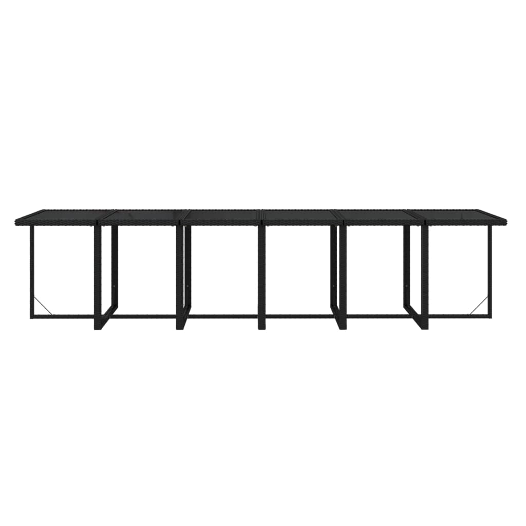 13-delige Tuinset met kussens poly rattan zwart is nu te koop bij PeponiXL, paradijselijk wonen!