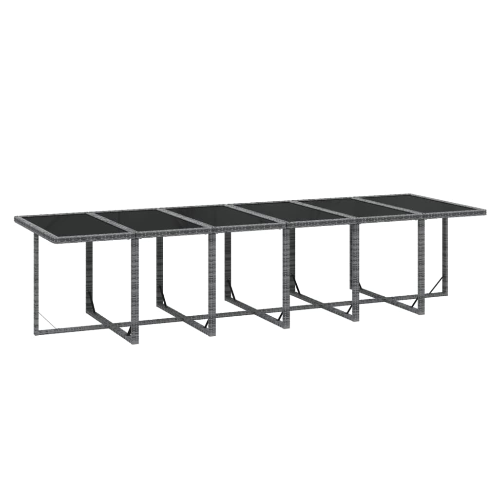 13-delige Tuinset met kussens poly rattan grijs is nu te koop bij PeponiXL, paradijselijk wonen!