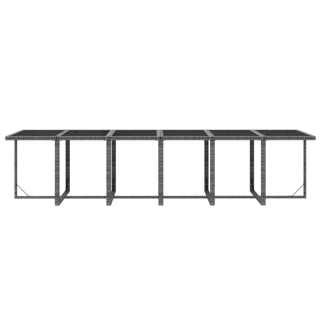 13-delige Tuinset met kussens poly rattan grijs is nu te koop bij PeponiXL, paradijselijk wonen!