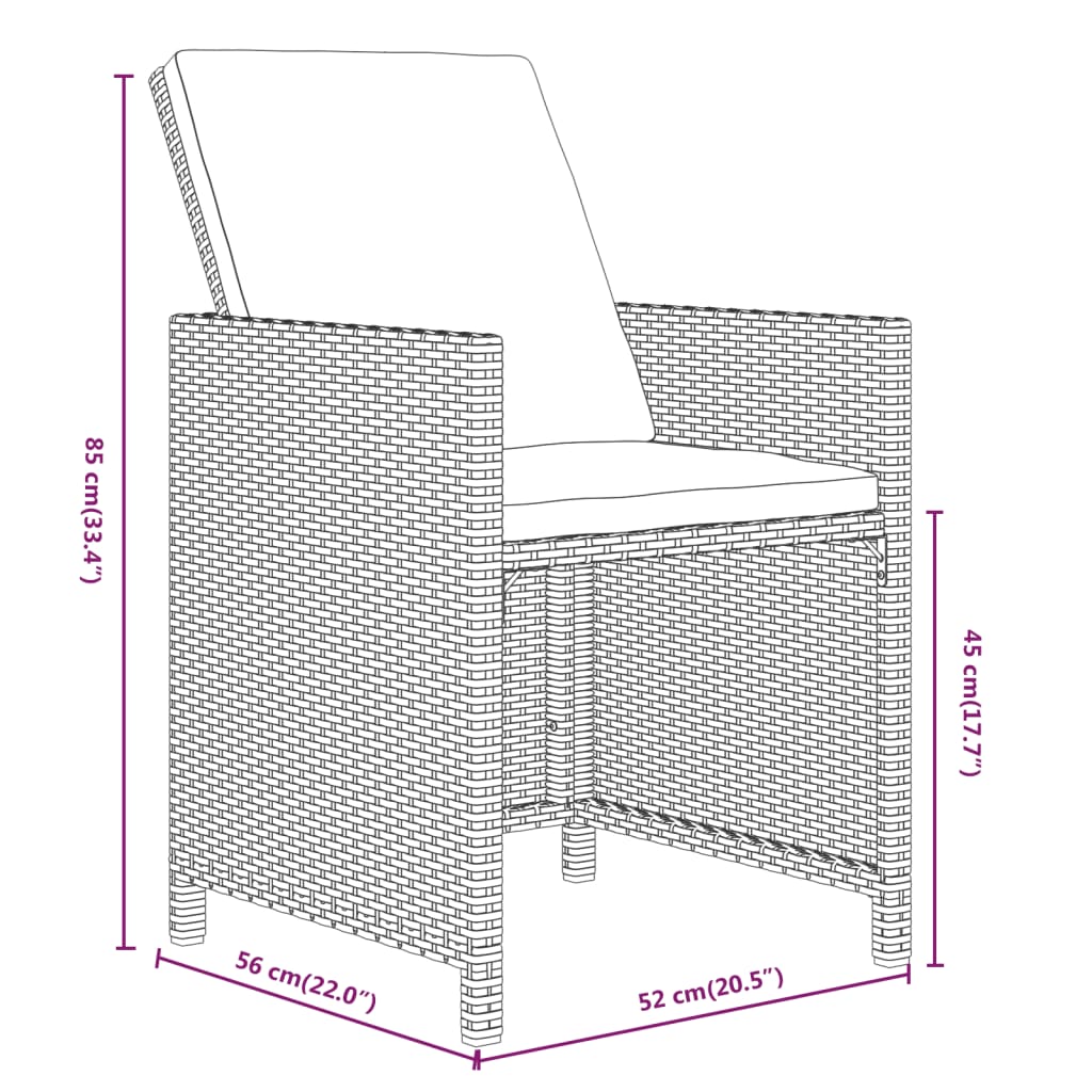 13-delige Tuinset met kussens poly rattan grijs is nu te koop bij PeponiXL, paradijselijk wonen!