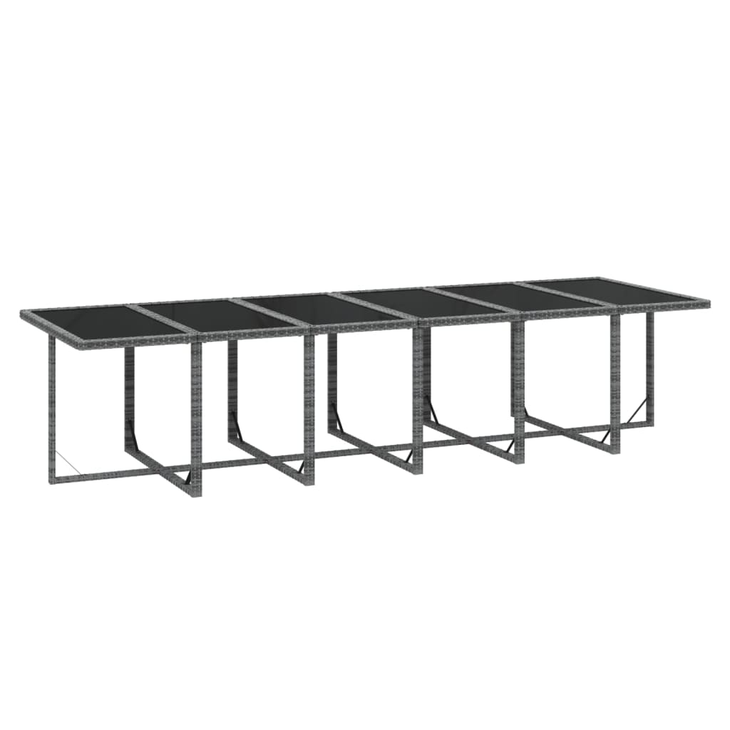 17-delige Tuinset met kussens poly rattan grijs is nu te koop bij PeponiXL, paradijselijk wonen!