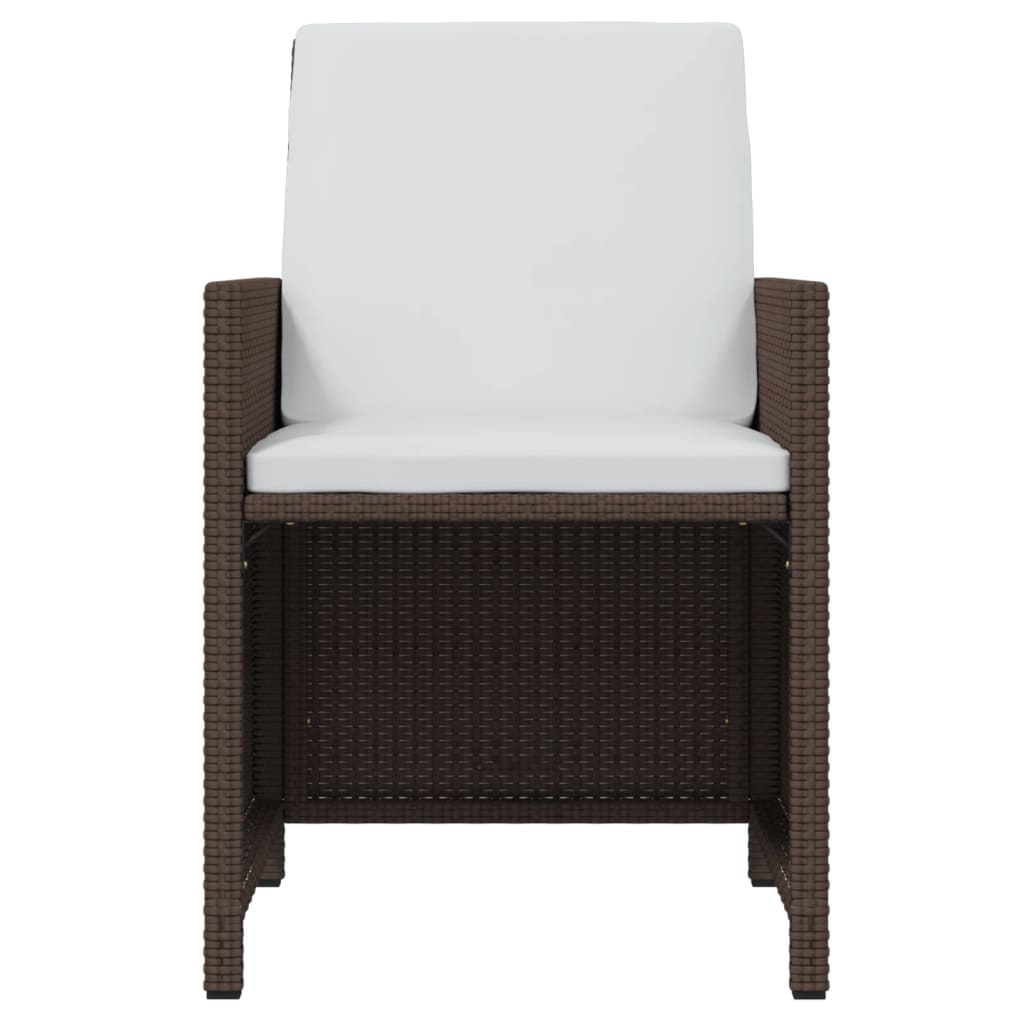 17-delige Tuinset met kussens poly rattan bruin is nu te koop bij PeponiXL, paradijselijk wonen!