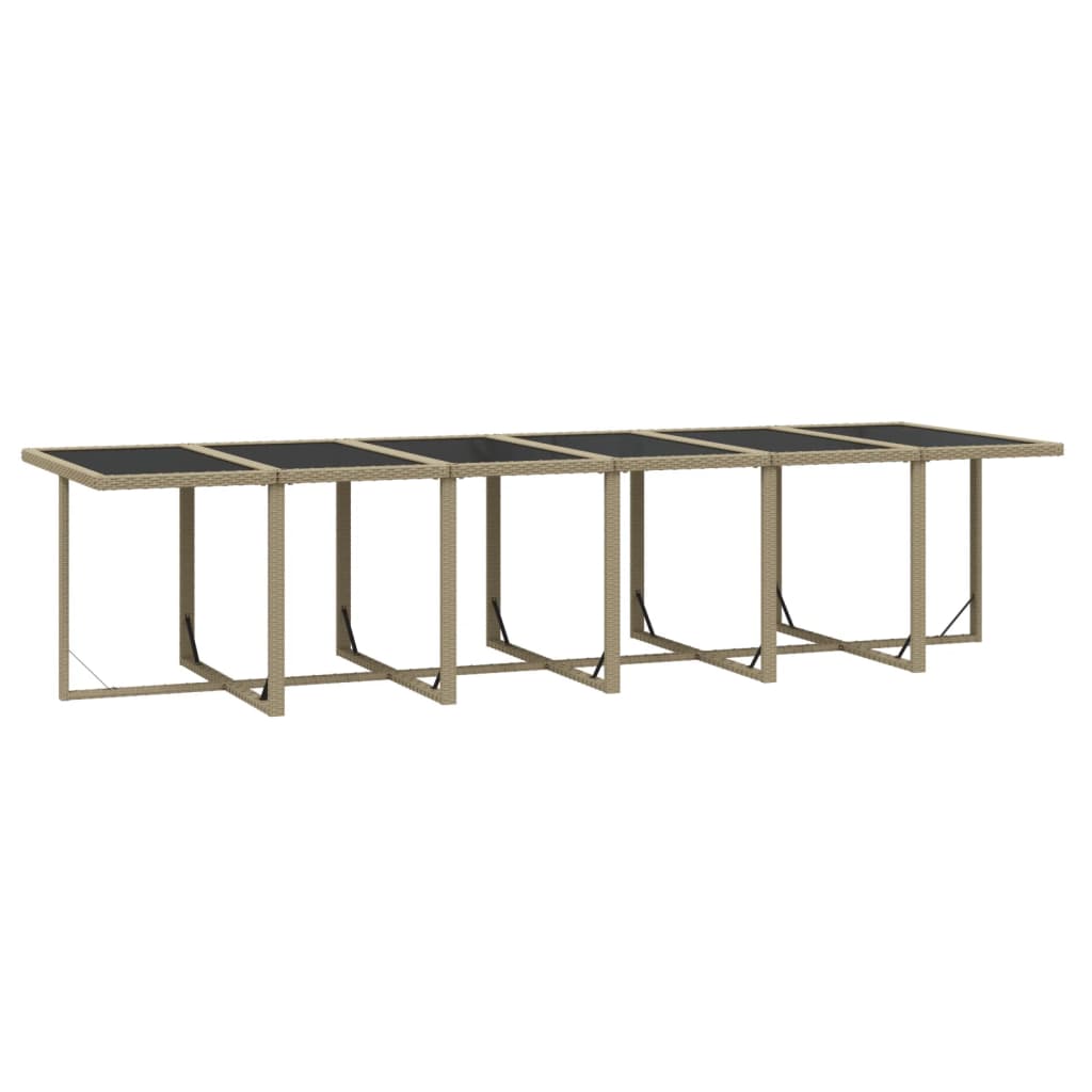 13-delige Tuinset met kussens poly rattan beige is nu te koop bij PeponiXL, paradijselijk wonen!