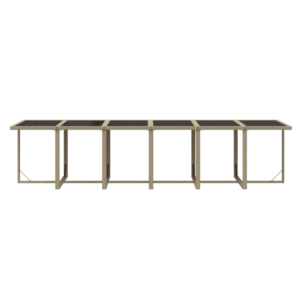 17-delige Tuinset met kussens poly rattan beige is nu te koop bij PeponiXL, paradijselijk wonen!