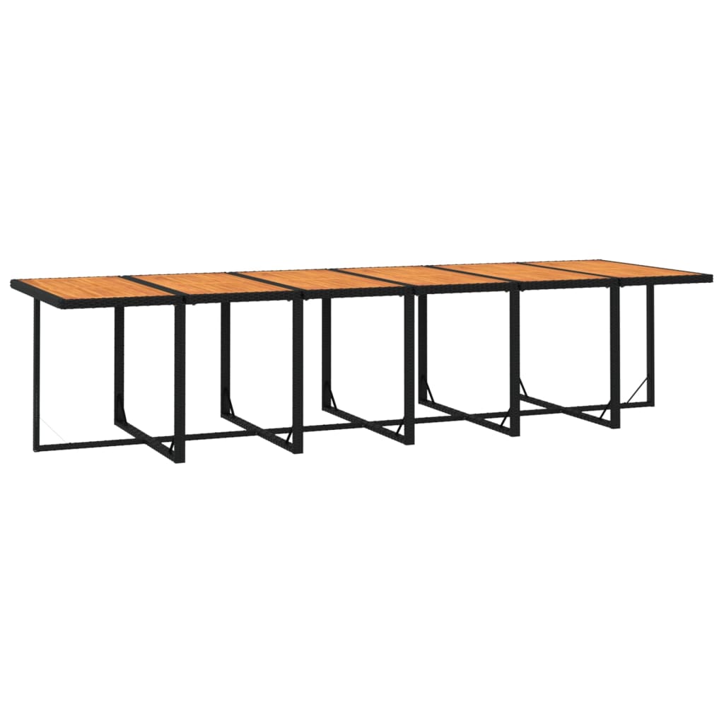 13-delige Tuinset met kussens poly rattan zwart is nu te koop bij PeponiXL, paradijselijk wonen!
