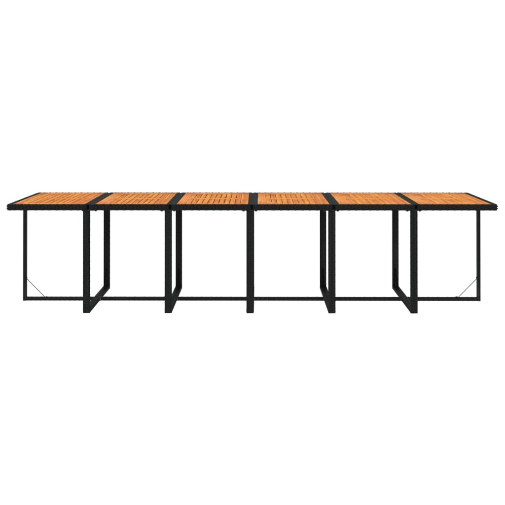17-delige Tuinset met kussens poly rattan zwart is nu te koop bij PeponiXL, paradijselijk wonen!