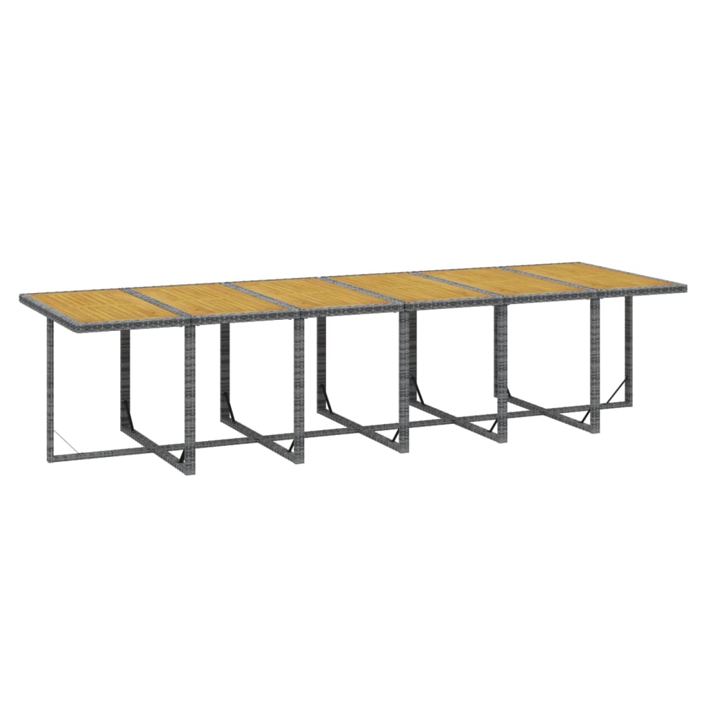 17-delige Tuinset met kussens poly rattan grijs is nu te koop bij PeponiXL, paradijselijk wonen!