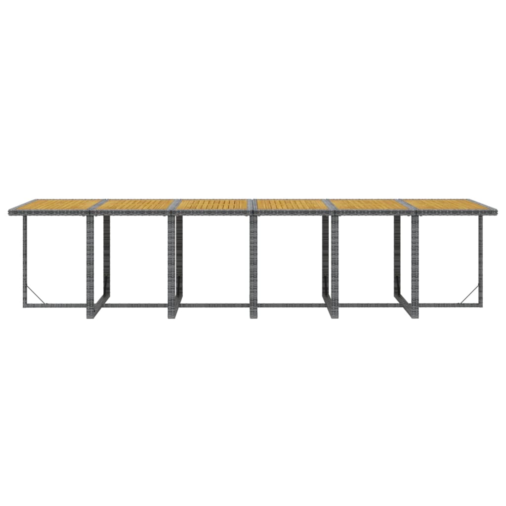 17-delige Tuinset met kussens poly rattan grijs is nu te koop bij PeponiXL, paradijselijk wonen!