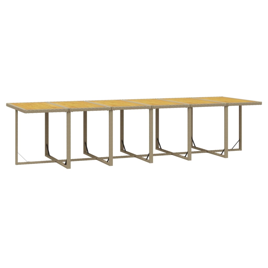 13-delige Tuinset met kussens poly rattan beige is nu te koop bij PeponiXL, paradijselijk wonen!