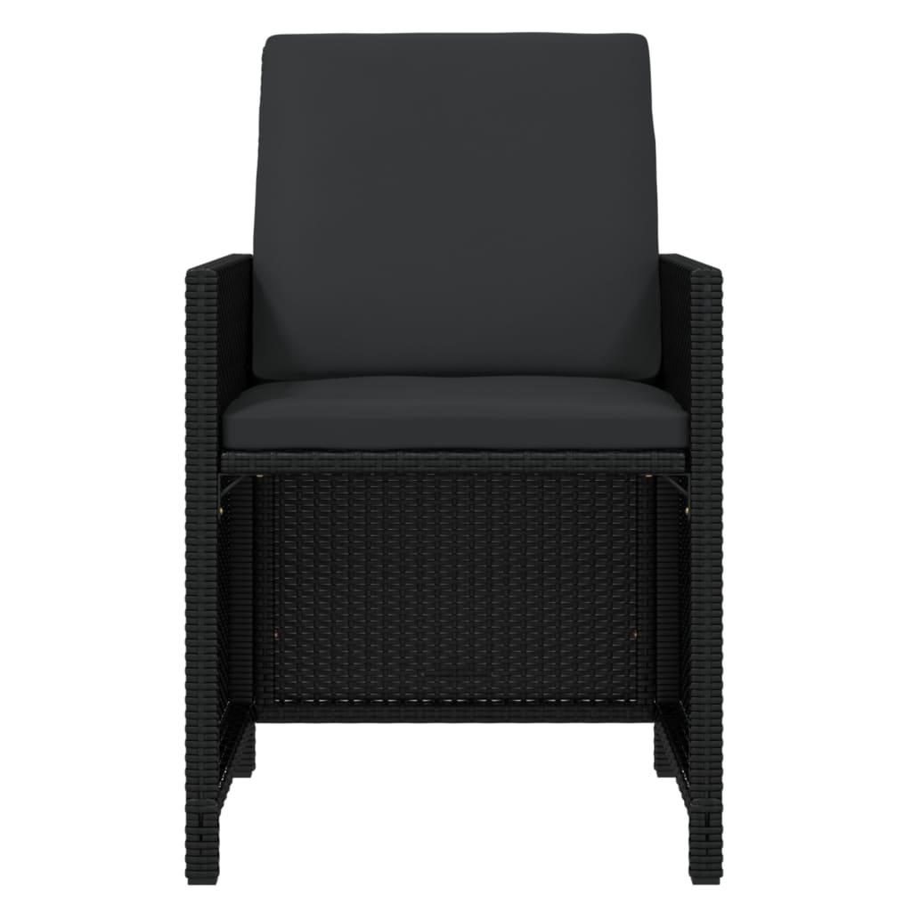 15-delige Tuinset met kussens poly rattan zwart is nu te koop bij PeponiXL, paradijselijk wonen!