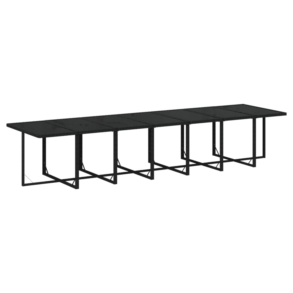 15-delige Tuinset met kussens poly rattan zwart is nu te koop bij PeponiXL, paradijselijk wonen!