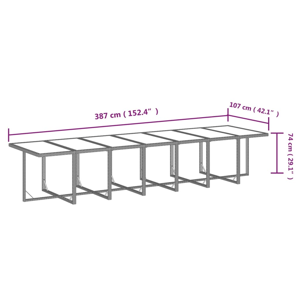 19-delige Tuinset met kussens poly rattan zwart is nu te koop bij PeponiXL, paradijselijk wonen!