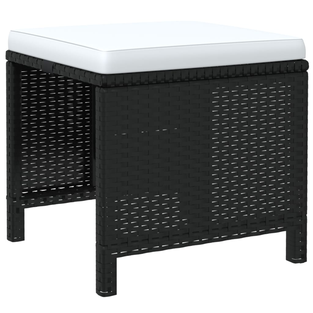 19-delige Tuinset met kussens poly rattan zwart is nu te koop bij PeponiXL, paradijselijk wonen!