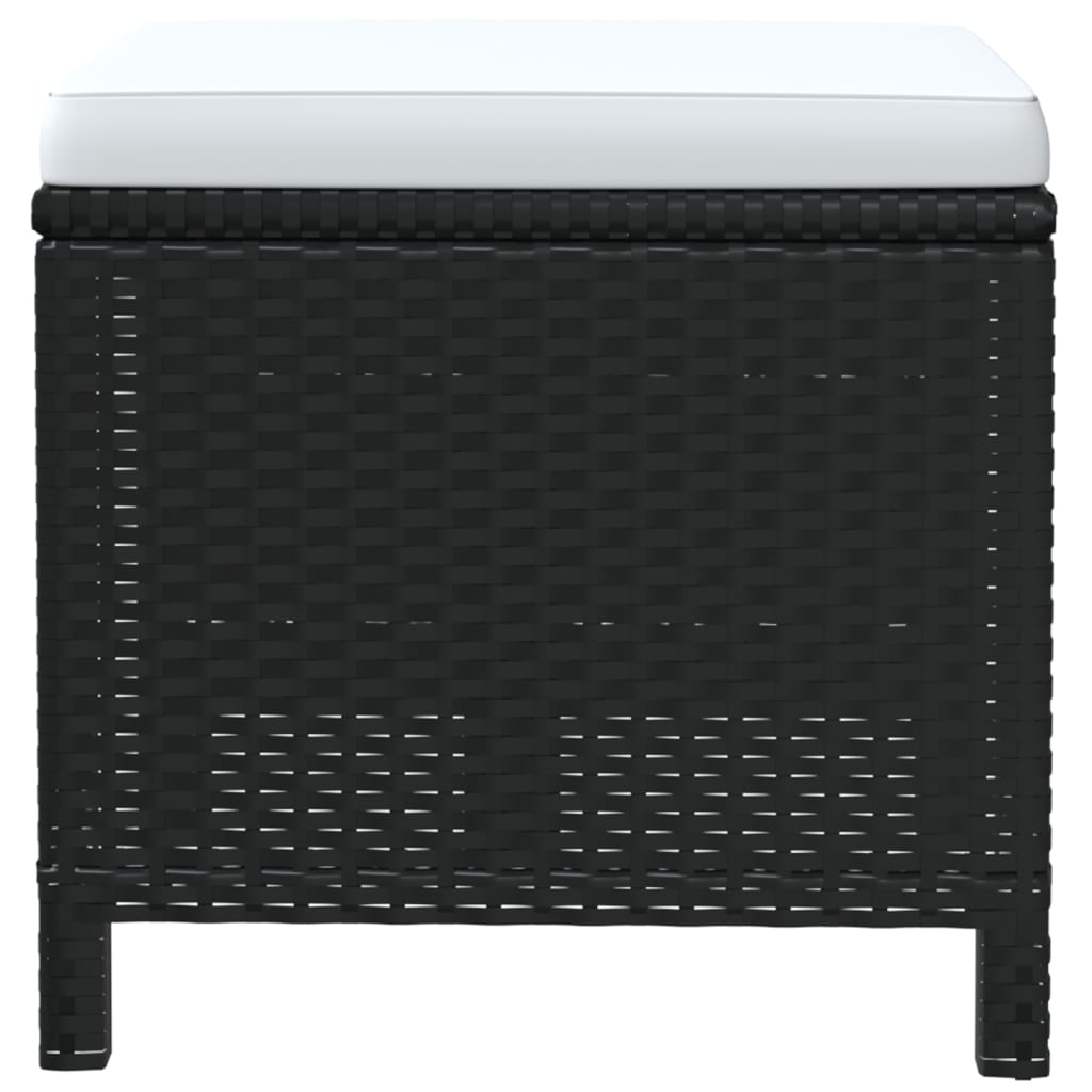19-delige Tuinset met kussens poly rattan zwart is nu te koop bij PeponiXL, paradijselijk wonen!