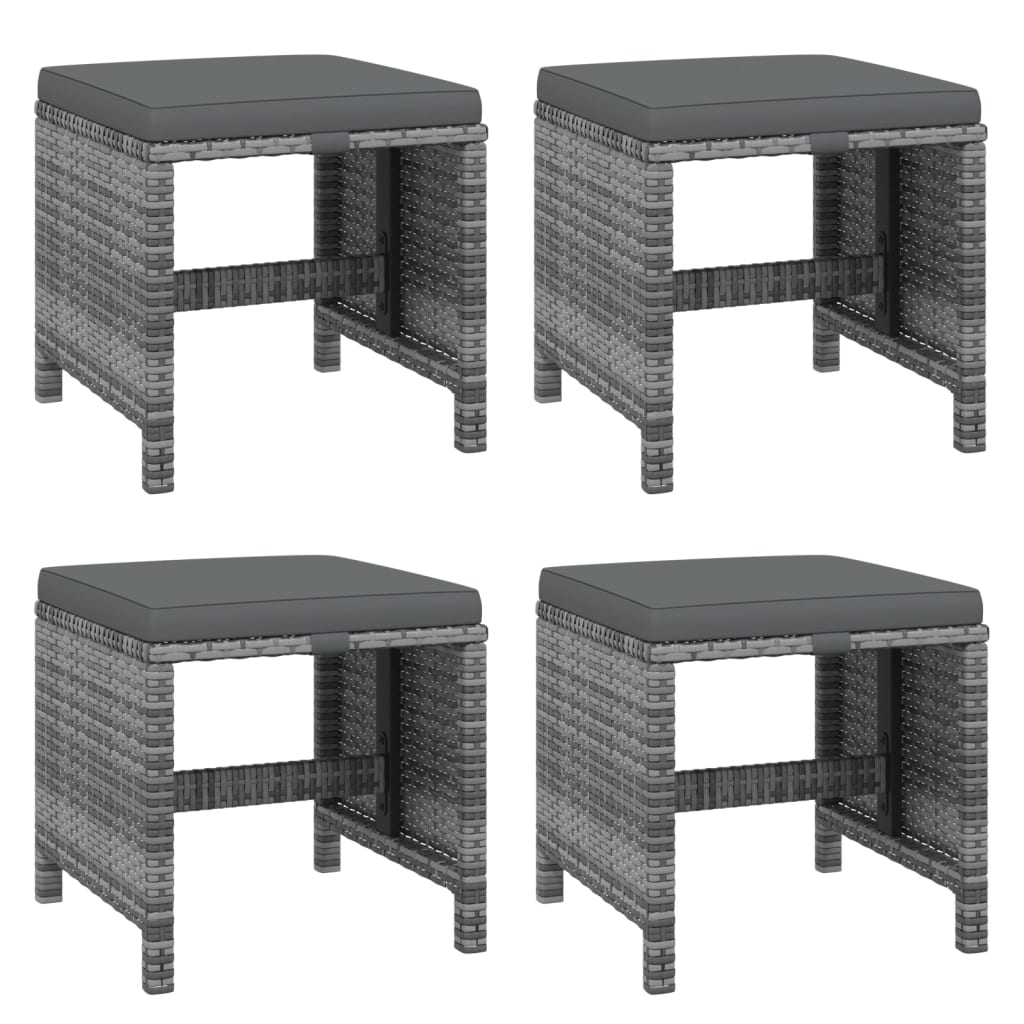 19-delige Tuinset met kussens poly rattan grijs is nu te koop bij PeponiXL, paradijselijk wonen!