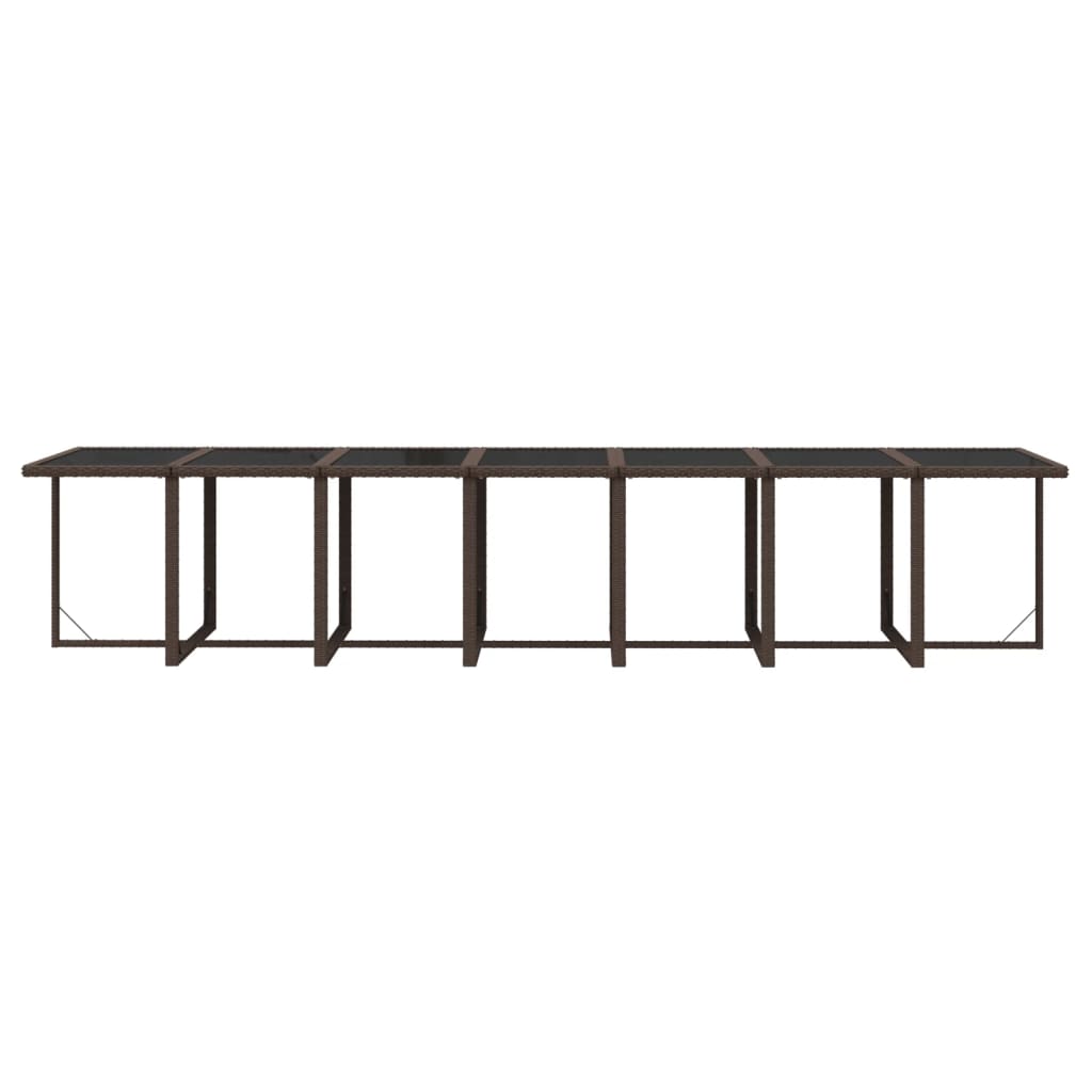19-delige Tuinset met kussens poly rattan bruin is nu te koop bij PeponiXL, paradijselijk wonen!
