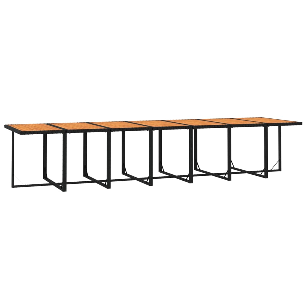 19-delige Tuinset met kussens poly rattan zwart is nu te koop bij PeponiXL, paradijselijk wonen!