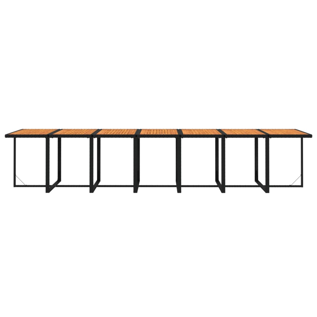 19-delige Tuinset met kussens poly rattan zwart is nu te koop bij PeponiXL, paradijselijk wonen!