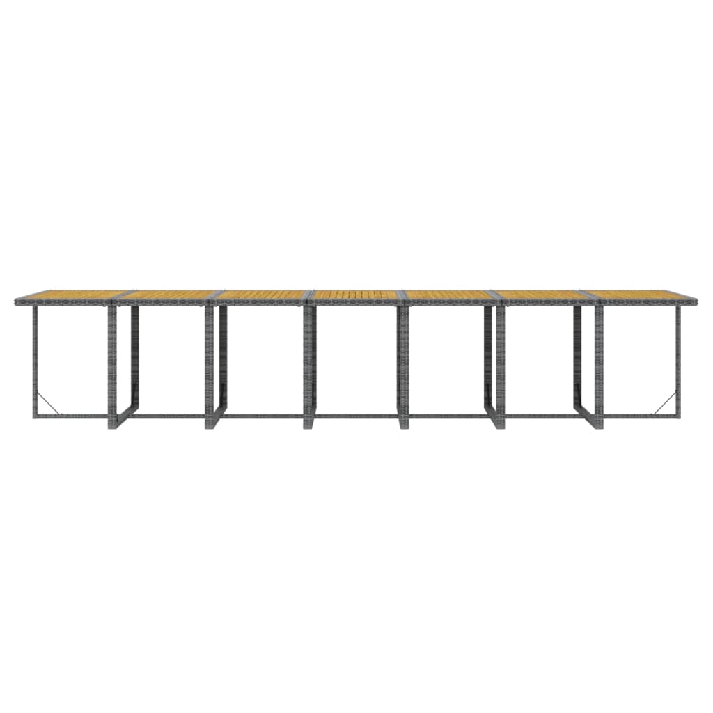 19-delige Tuinset met kussens poly rattan grijs is nu te koop bij PeponiXL, paradijselijk wonen!